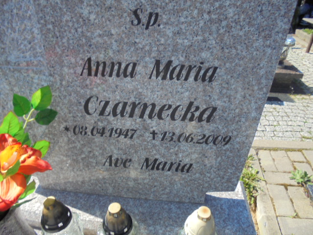 Anna Maria Czarnecka 1947 Elbląg - Grobonet - Wyszukiwarka osób pochowanych