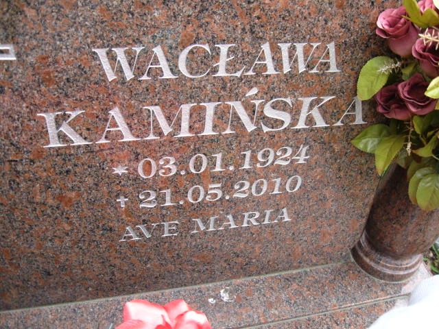 Wacława Kamińska 1924 Elbląg - Grobonet - Wyszukiwarka osób pochowanych