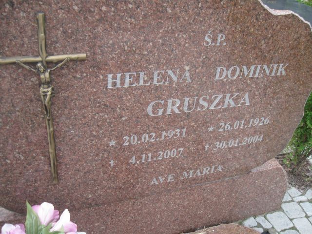 Dominik Gruszka 1926 Elbląg - Grobonet - Wyszukiwarka osób pochowanych