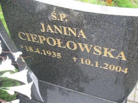 Janina Ciepołowska 1935 Elbląg - Grobonet - Wyszukiwarka osób pochowanych
