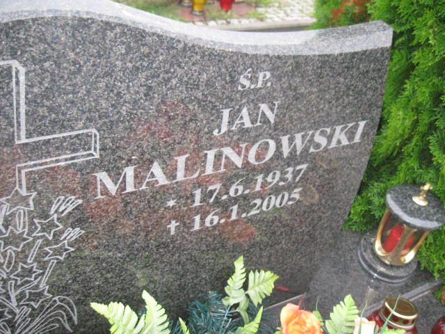 Jan Malinowski 1937 Elbląg - Grobonet - Wyszukiwarka osób pochowanych
