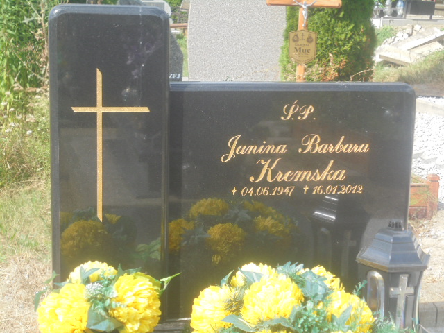 Janina Barbara Kremska 1947 Elbląg - Grobonet - Wyszukiwarka osób pochowanych