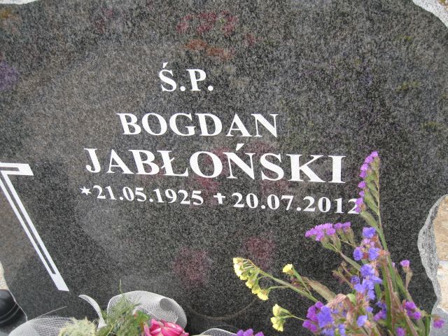 Bogdan Wincenty Jabłoński 1925 Elbląg - Grobonet - Wyszukiwarka osób pochowanych