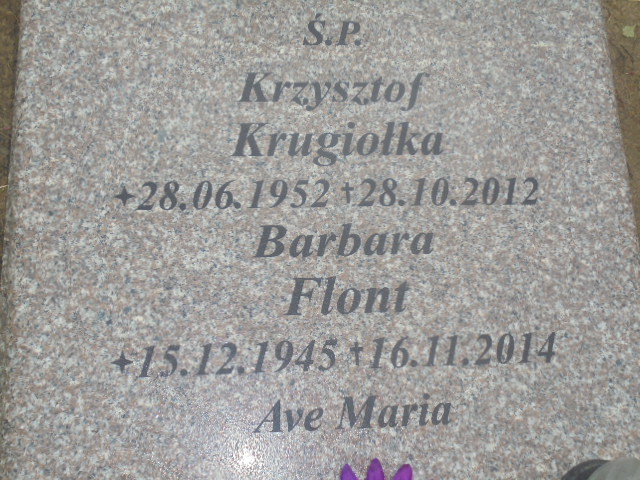 Barbara Flont  1945 Elbląg - Grobonet - Wyszukiwarka osób pochowanych