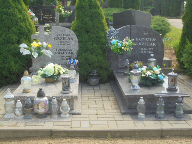 Grób Czesława Grzelak