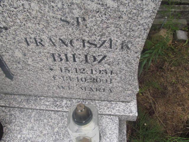 Franciszek Biedź 1934 Elbląg - Grobonet - Wyszukiwarka osób pochowanych