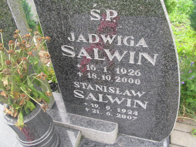 Jadwiga Salwin 1926 Elbląg - Grobonet - Wyszukiwarka osób pochowanych