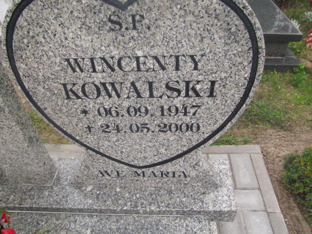 Wincenty Kowalski 1947 Elbląg - Grobonet - Wyszukiwarka osób pochowanych