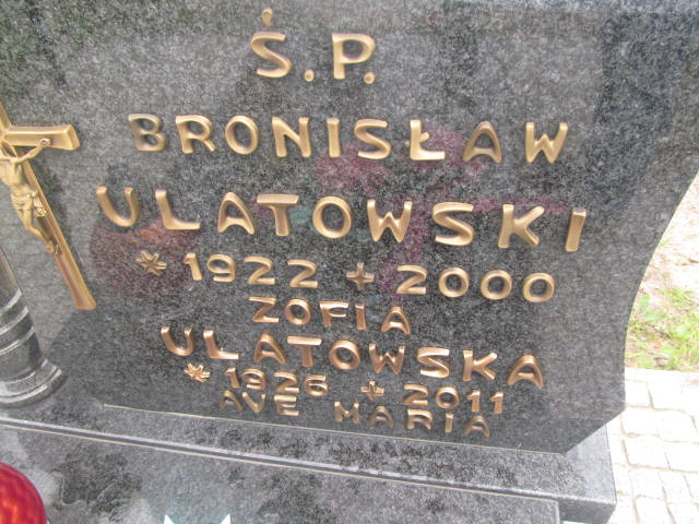 Zofia Ulatowska 1926 Elbląg - Grobonet - Wyszukiwarka osób pochowanych