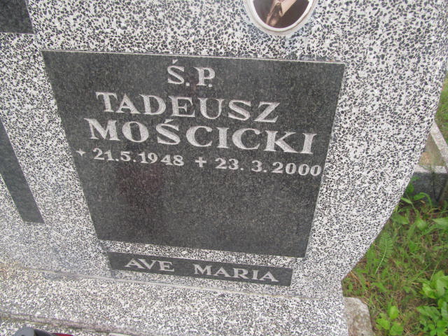 Tadeusz Mościcki 1948 Elbląg - Grobonet - Wyszukiwarka osób pochowanych