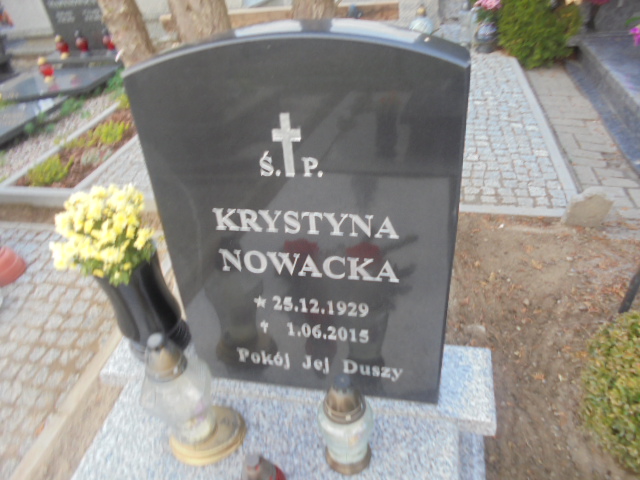 Krystyna Nowacka 1929 Elbląg - Grobonet - Wyszukiwarka osób pochowanych