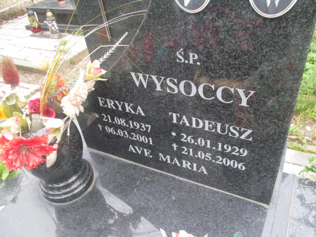 Tadeusz Wysocki 1926 Elbląg - Grobonet - Wyszukiwarka osób pochowanych