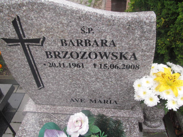Barbara Brzozowska 1961 Elbląg - Grobonet - Wyszukiwarka osób pochowanych
