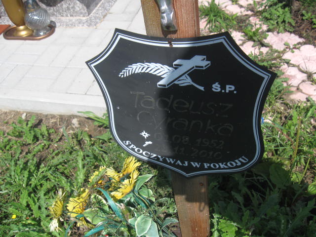 Tadeusz Cyranka 1952 Elbląg - Grobonet - Wyszukiwarka osób pochowanych