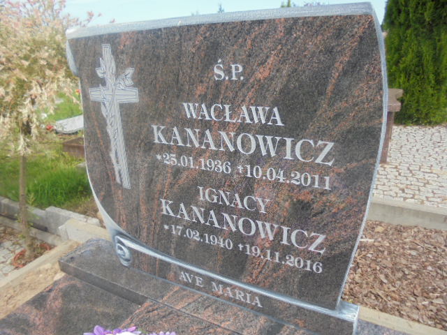 Wacława Kananowicz 1936 Elbląg - Grobonet - Wyszukiwarka osób pochowanych