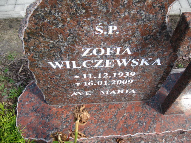 Zofia Wilczewska 1939 Elbląg - Grobonet - Wyszukiwarka osób pochowanych