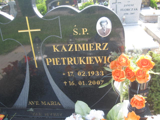 Kazimierz Pietrukiewicz 1933 Elbląg - Grobonet - Wyszukiwarka osób pochowanych