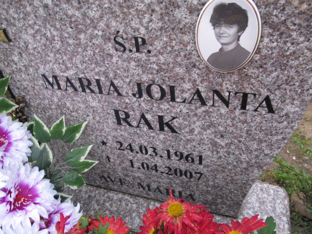 Maria Jolanta Rak 1961 Elbląg - Grobonet - Wyszukiwarka osób pochowanych