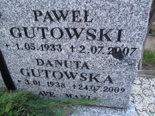 Paweł  Stanisław Gutowski 1933 Elbląg - Grobonet - Wyszukiwarka osób pochowanych