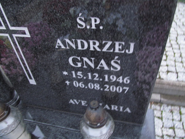 Andrzej Zygfryd Gnaś 1946 Elbląg - Grobonet - Wyszukiwarka osób pochowanych