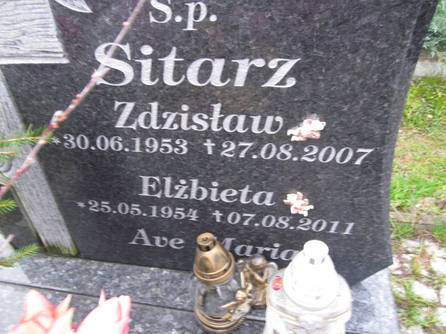 Elżbieta Alicja Sitarz 1954 Elbląg - Grobonet - Wyszukiwarka osób pochowanych