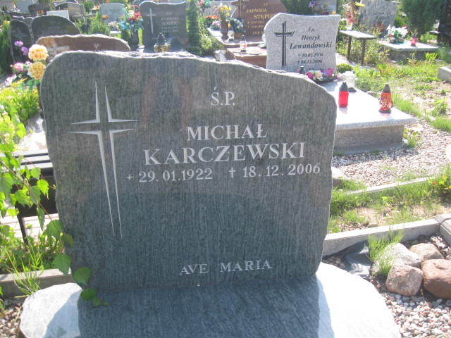 Michał Karczewski 1922 Elbląg - Grobonet - Wyszukiwarka osób pochowanych