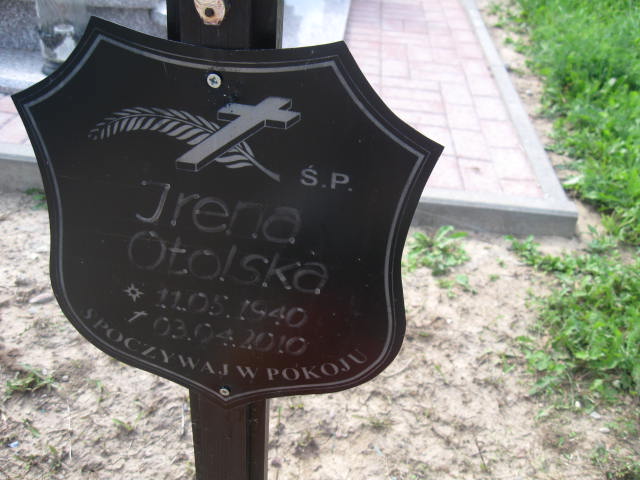 Irena Otolska 1940 Elbląg - Grobonet - Wyszukiwarka osób pochowanych