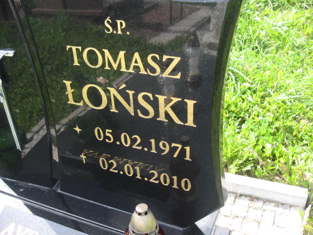 Tomasz Michał Łoński 1971 Elbląg - Grobonet - Wyszukiwarka osób pochowanych