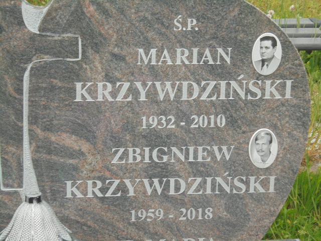 Marian Piotr Krzywdziński 1932 Elbląg - Grobonet - Wyszukiwarka osób pochowanych