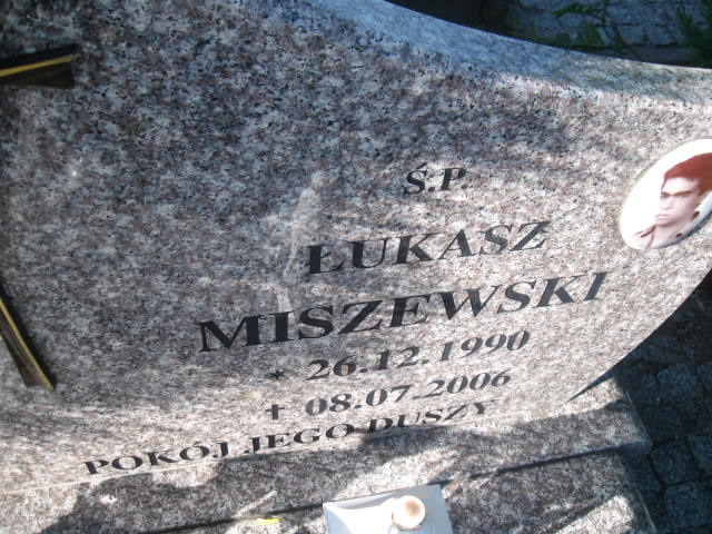 Łukasz Rafał Miszewski 1990 Elbląg - Grobonet - Wyszukiwarka osób pochowanych