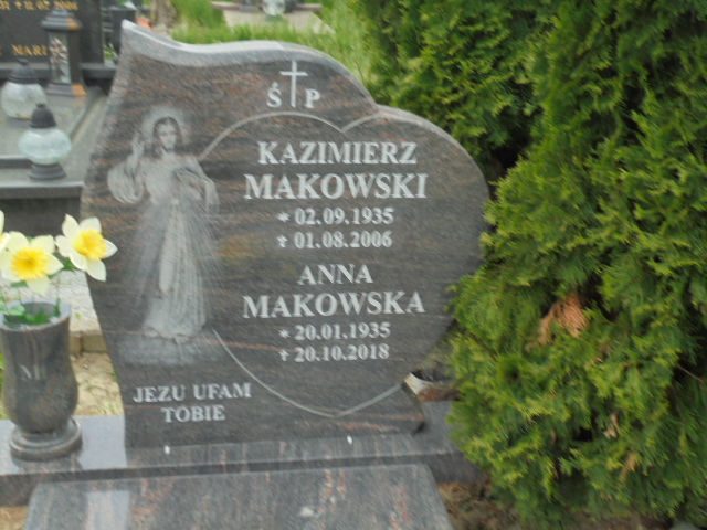 Anna Makowska 1935 Elbląg - Grobonet - Wyszukiwarka osób pochowanych