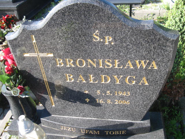 Bronisława Bałdyga 1943 Elbląg - Grobonet - Wyszukiwarka osób pochowanych