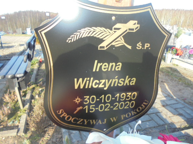 Irena Wilczyńska 1930 Elbląg - Grobonet - Wyszukiwarka osób pochowanych