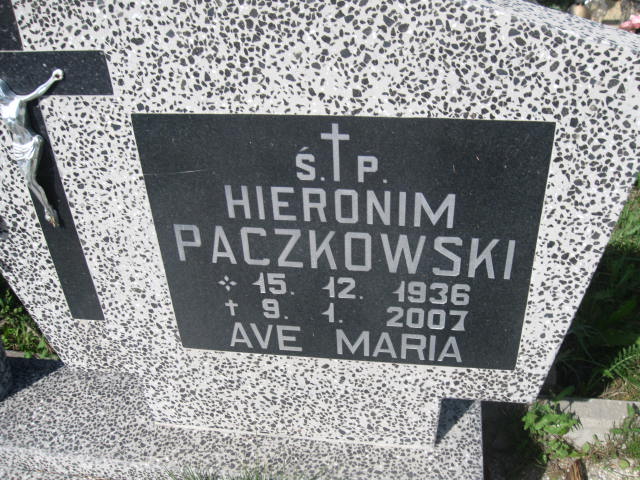 Hieronim Paczkowski 1936 Elbląg - Grobonet - Wyszukiwarka osób pochowanych
