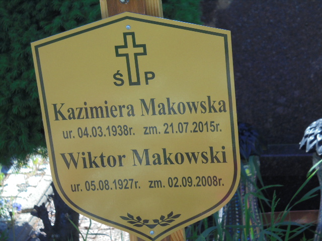 Wiktor Makowski 1927 Elbląg - Grobonet - Wyszukiwarka osób pochowanych
