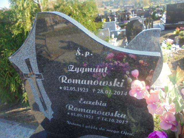 Zygmunt Romanowski 1923 Elbląg - Grobonet - Wyszukiwarka osób pochowanych