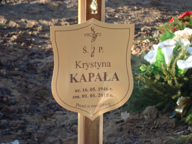 Krystyna  Elżbieta Kapała 1946 Elbląg - Grobonet - Wyszukiwarka osób pochowanych