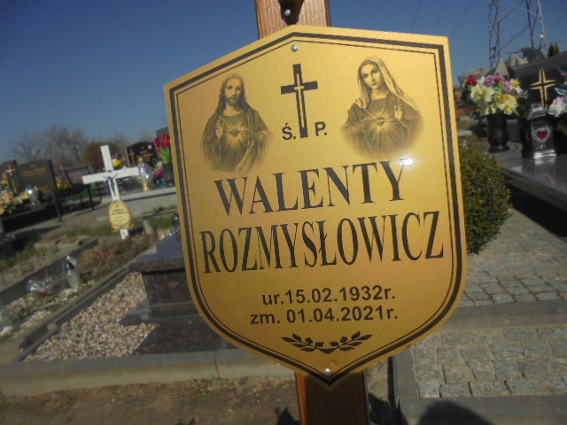 Walenty Rozmysłowicz 1932 Elbląg - Grobonet - Wyszukiwarka osób pochowanych