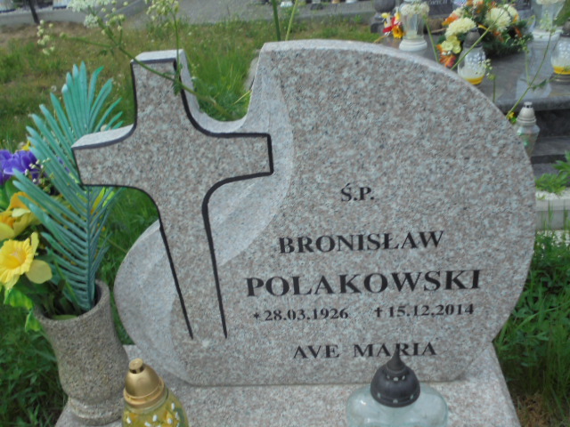 Bronisław Polakowski 1926 Elbląg - Grobonet - Wyszukiwarka osób pochowanych