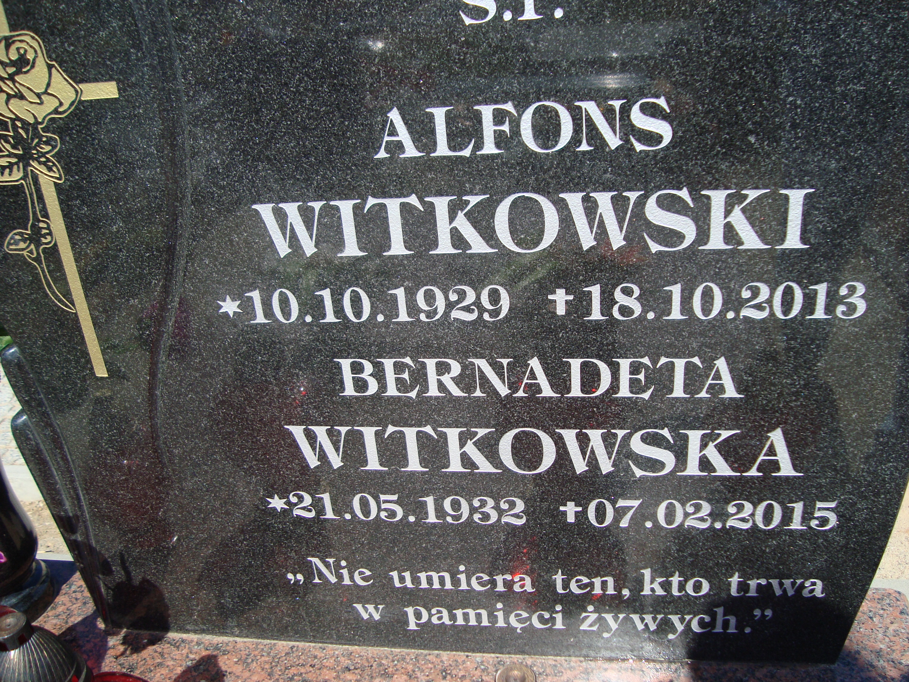 Bernadeta Witkowska  1932 Elbląg - Grobonet - Wyszukiwarka osób pochowanych