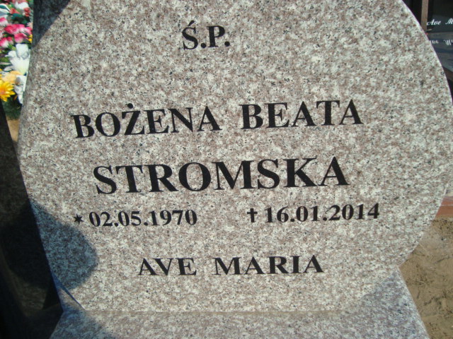 Bożena  Beata Stromska 1970 Elbląg - Grobonet - Wyszukiwarka osób pochowanych