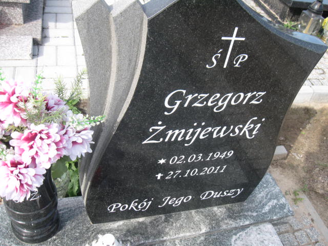 Grzegorz Żmijewski 1949 Elbląg - Grobonet - Wyszukiwarka osób pochowanych