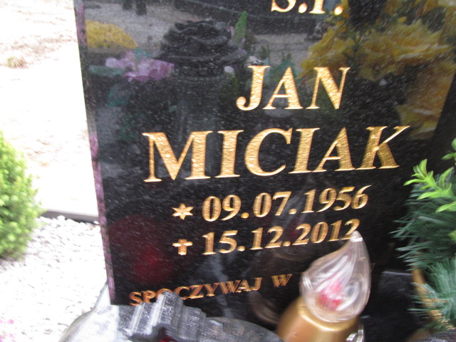 Jan Miciak 1956 Elbląg - Grobonet - Wyszukiwarka osób pochowanych