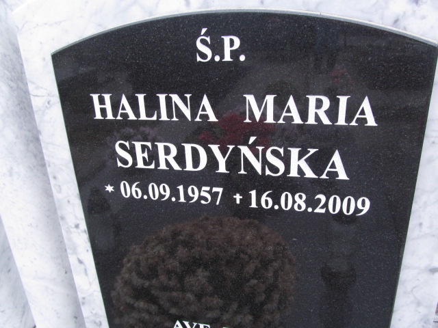 Halina Serdyńska 1957 Elbląg - Grobonet - Wyszukiwarka osób pochowanych