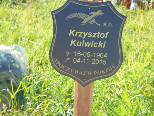 Krzysztof Kulwicki  1964 Elbląg - Grobonet - Wyszukiwarka osób pochowanych