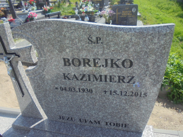 Kazimierz Borejko 1930 Elbląg - Grobonet - Wyszukiwarka osób pochowanych