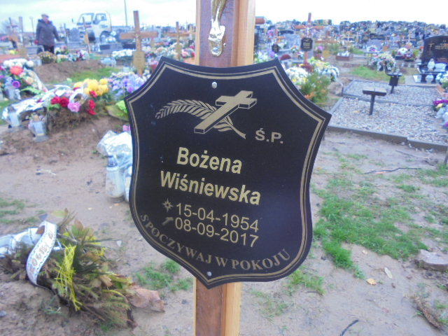 Bożena Wiśniewska 1954 Elbląg - Grobonet - Wyszukiwarka osób pochowanych