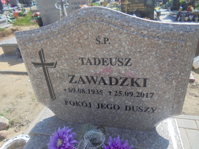 Tadeusz Zawadzki 1935 Elbląg - Grobonet - Wyszukiwarka osób pochowanych