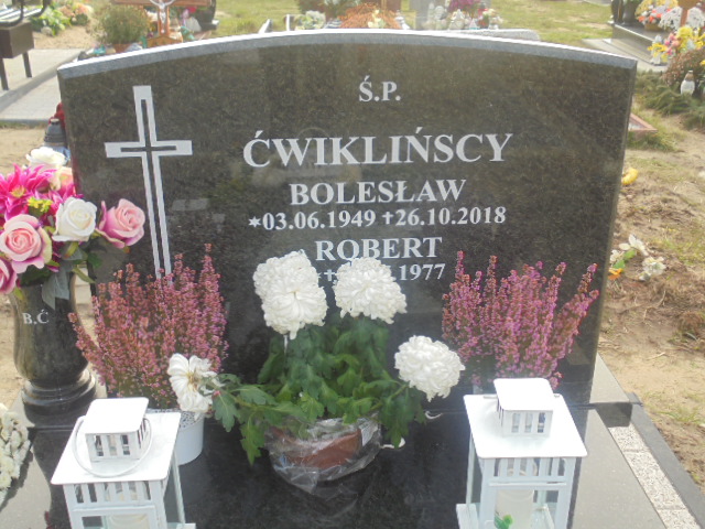 Robert Ćwikliński 1977 Elbląg - Grobonet - Wyszukiwarka osób pochowanych