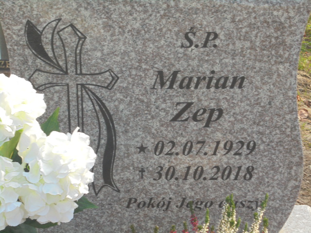 Marian Zep 1929 Elbląg - Grobonet - Wyszukiwarka osób pochowanych